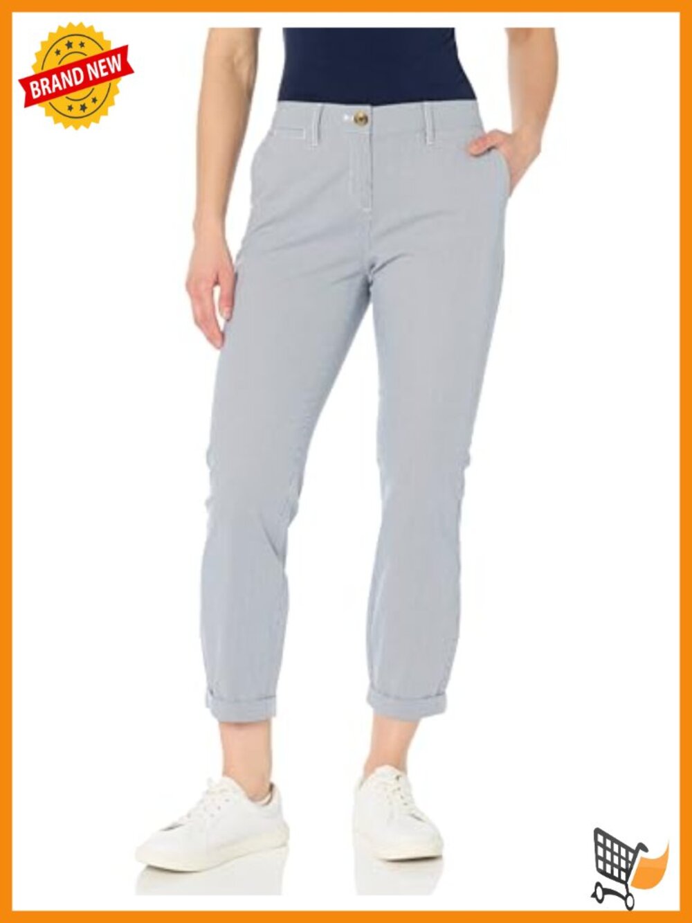 Montauk Chino Pants Mid Rise Straight Relaxed Fit Women's